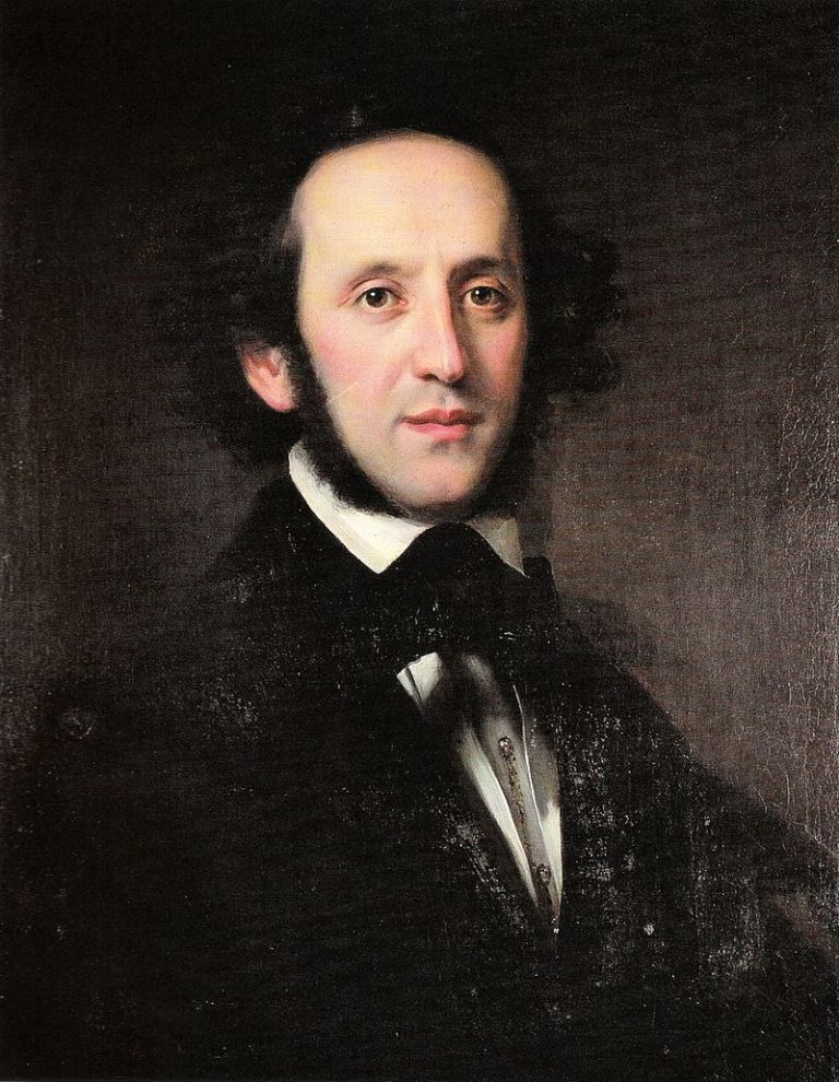 Hudební skladatel Felix Mendelssohn-Bartoldy chválí krásný hlas anglické královny.