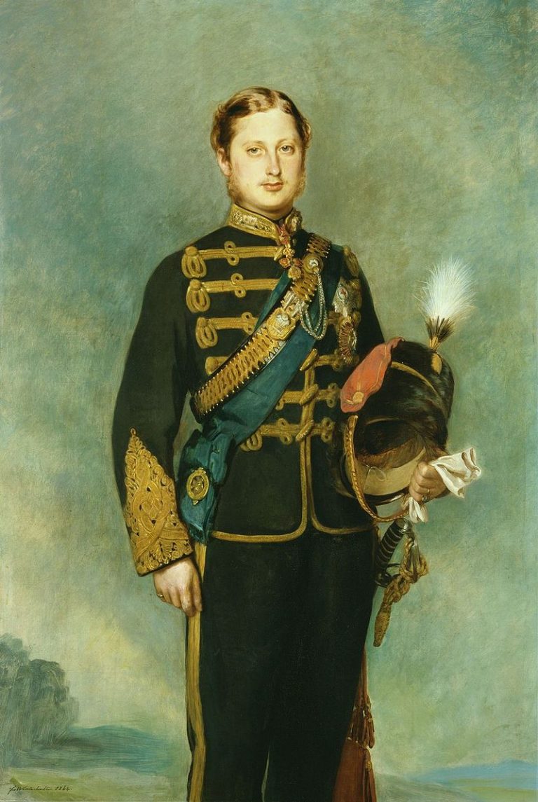 Mladičký princ Edward VII. absolvuje názorné školení v intimním životě.