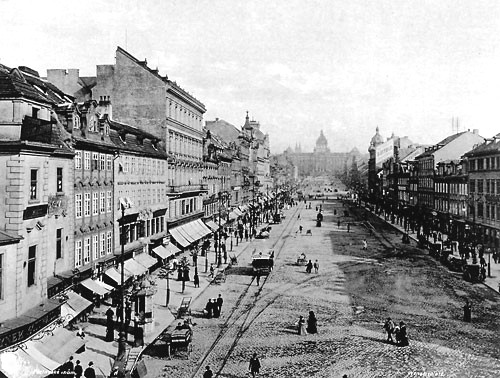 Václavské náměstí ke konci 19. století