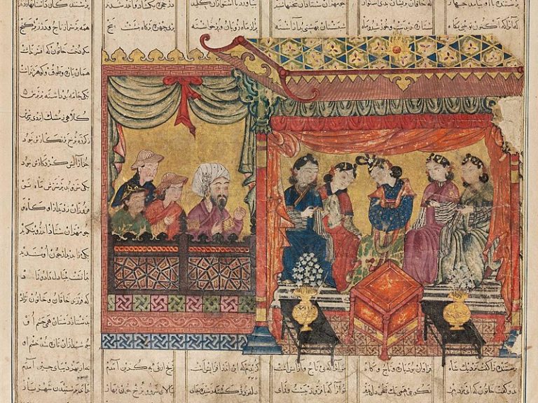 Svatba perského krále se stává nákladným ceremoniálem.