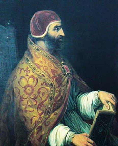 Po smrti papeže Inocence VI. (na obr.) se o Arnoštovi z Pardubic mluvilo jako o žhavém kandidátovi na svatý stolec.