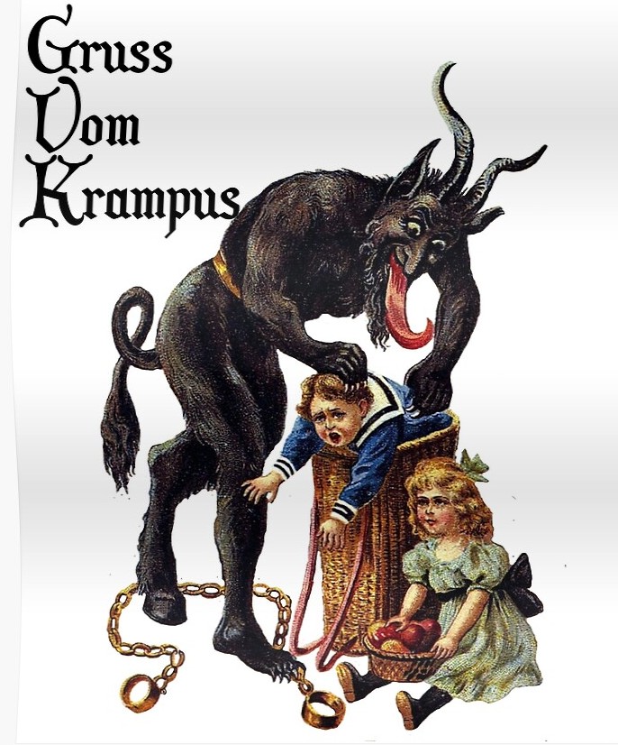 Pozdrav od Krampuse: svého času velmi oblíbená pohlednice s typickým motivem.