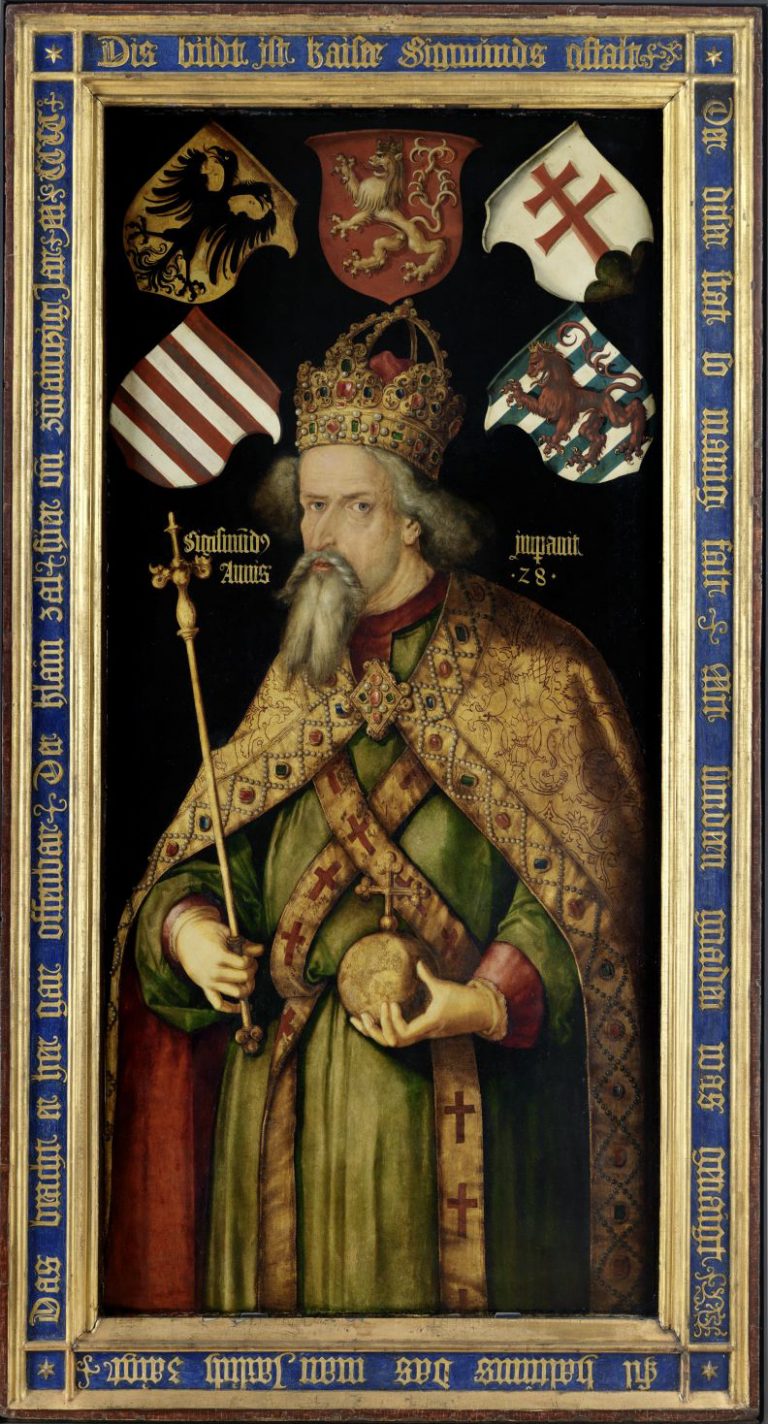 Český král Zikmund Lucemburský si sice od Smila z Křemže půjčuje peníze, ale nakonec mu v jeho sporu s Rožmberkem nepomůže.