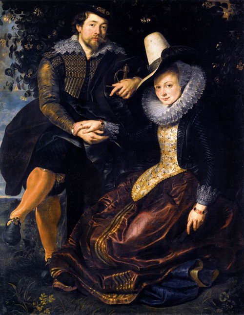 Své ženě malíř Rubens vymaluje takové okruží, že může velikostí směle soutěžit s mlýnským kamenem.