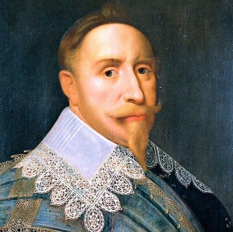 Švědský král Gustav II. Adolf si Grotiuse nesmírně oblíbí.
