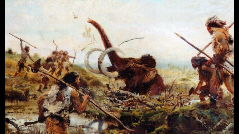 Mamuti na svých cestách museli čelit různým nebezpečím, jedním z nich byli například lovci.