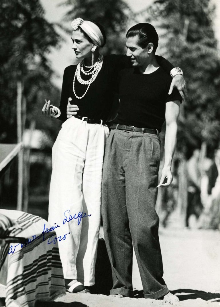 Coco Chanel spolu s francouzským baletním tanečníkem Sergem Lifarem