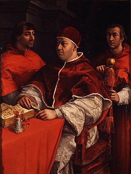 Papež Lev X. alias Giovanni de Medici si nenechá odpeřít žádný ze světských požitků.