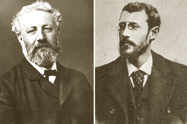 Autorem prvního příběhu o podmořském tunelu nebyl Jules Verne (vlevo), ale jeho syn Michel.