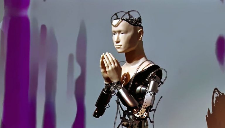 Milionový android s lidskou tváří působí revoluci v buddhismu.