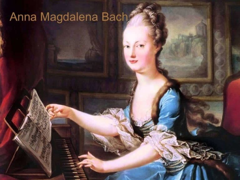 Anna Magdalena Bachová se řadí k vynikajícím zpěvačkám. Možná je i zdatnou skladatelkou.