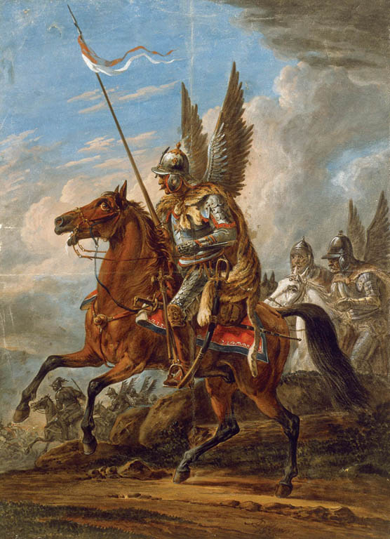 Husarští jezdci měli ke koňskému sedlu či zádům brnění připevněná působivá křídla.