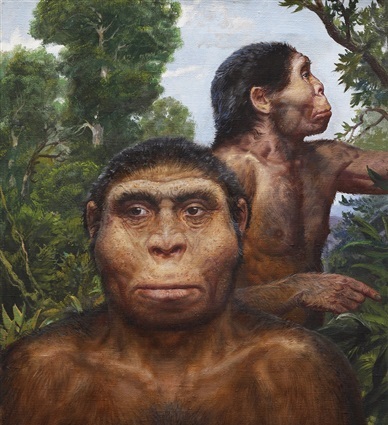Člověk vzpřímený (Homo erectus) žil před 2 či 1,8 miliony až asi 143 tisíci či 50 tisíci lety v Africe, Asii a Evropě.