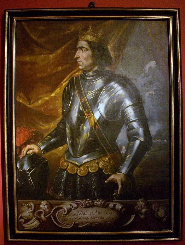 Aragonský král Alfonso V. si na pomoc v boji bere zdatného právníka.