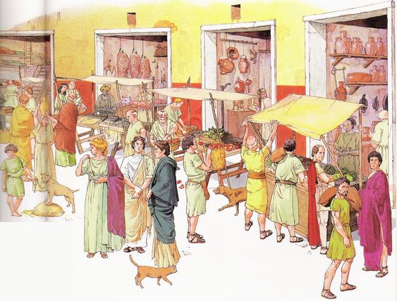 Pravidelné římské trhy poskytují nepřeberný výběr zboží.