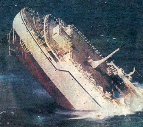 Dne 4.srpna 1991 se nad lodí zavře voda.