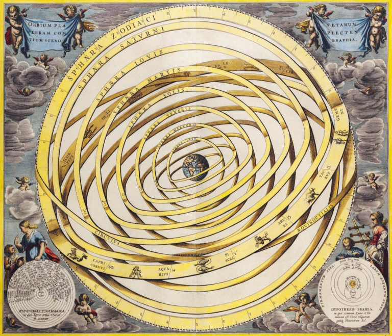 Aristoteles byl přesvědčený, že nebeská tělesa krouží kolem Země.