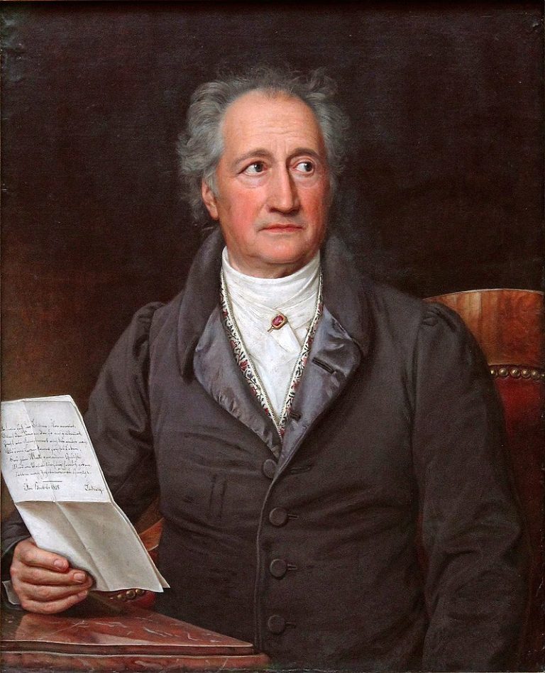 Básník Johann Wolfgang Goethe nenechá na Josefovi II. nit suchou.