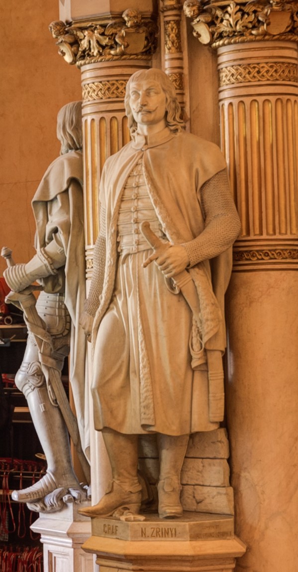 Zrinského socha z poloviny 19. století ve vojenském muzeu ve Vídni.