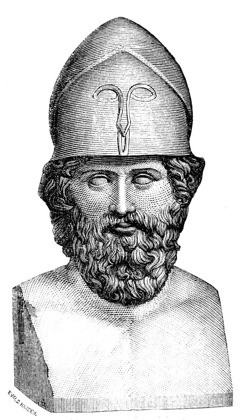 Themistoklés velí řeckému loďstvu.