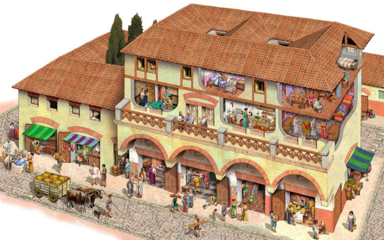 V Římě vznikaly komplexy, kde bydleli ti nejchudší.