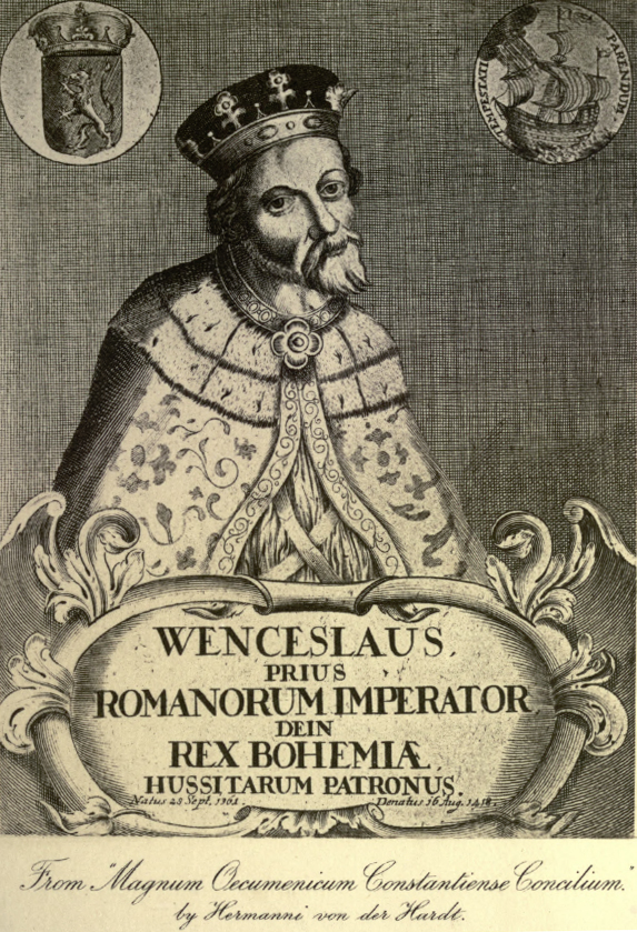 Na dvoře českého krále Václava IV. působí jako hofmistr Jan II.