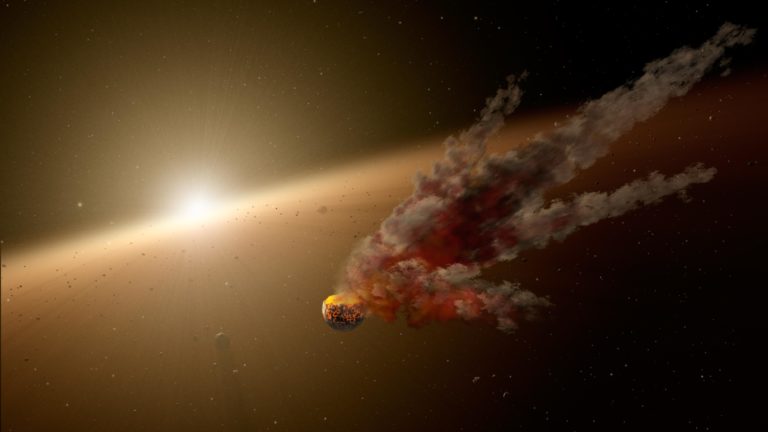 Většina asteroidů se v atmosféře vypaří.