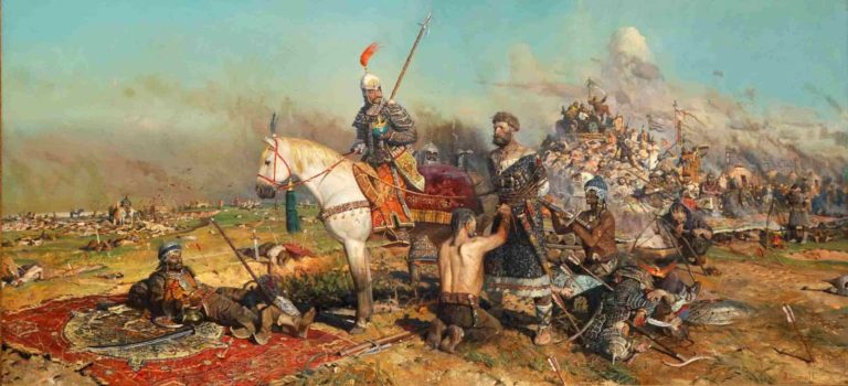 Ruský velitel Mstislav III. kapituluje u řeky Kalky.