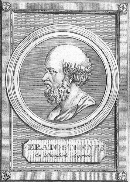 Eratosthenes si všimne, že předměty v daném místě nevhrají stín.