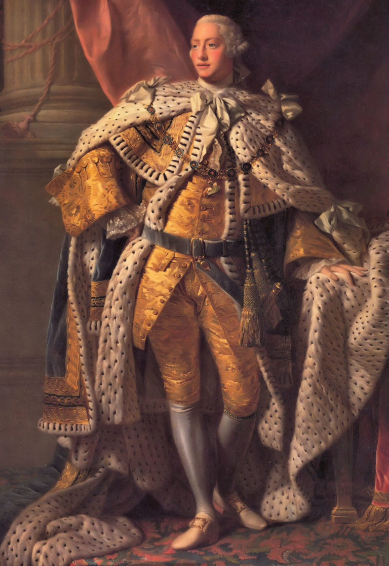 Britský král Jiří III. chce, aby se vzbuřenci podřídili.