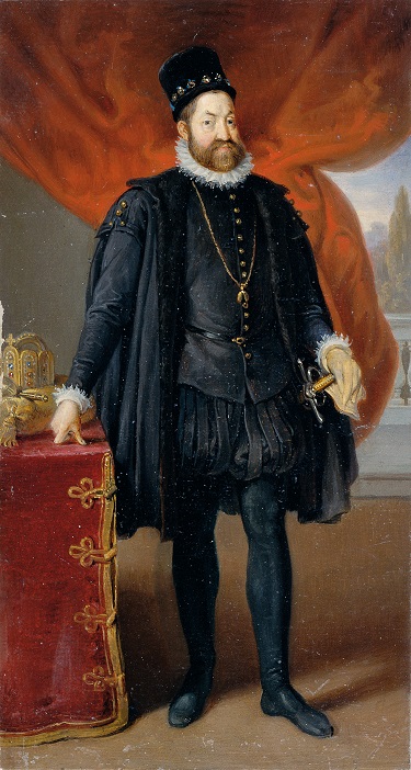 Císař Rudolf II. si přísná pravidla etikety vštípí ve Španělsku.