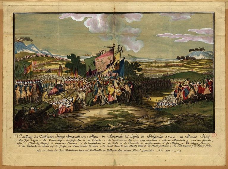 Turecká armáda v dnešním Bulharsku roku 1788. přichází další debakl.