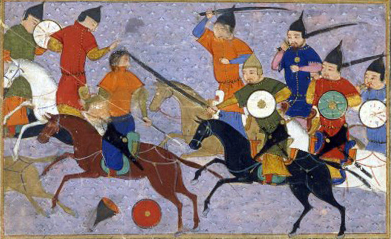 Dokonale vycvičená a loajální mongolská armáda hladce poráží nepřátele.