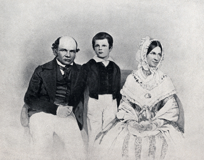 Vojtěch Lanna (vlevo) se svou rodinou