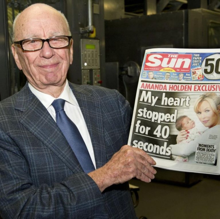 Murdoch s bulvárním plátkem The Sun