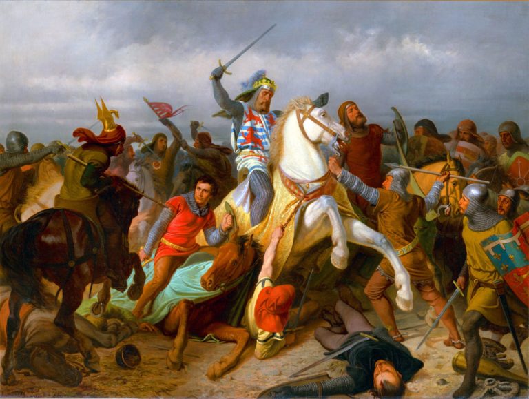 Kůň Jana Lucemburského byl přivázán k uzdám okolních rytířů. Ani to českého panovníka nezachránilo.