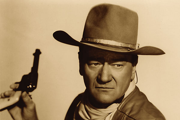 John Wayne se proslavil rolemi neohrožených kovbojů.