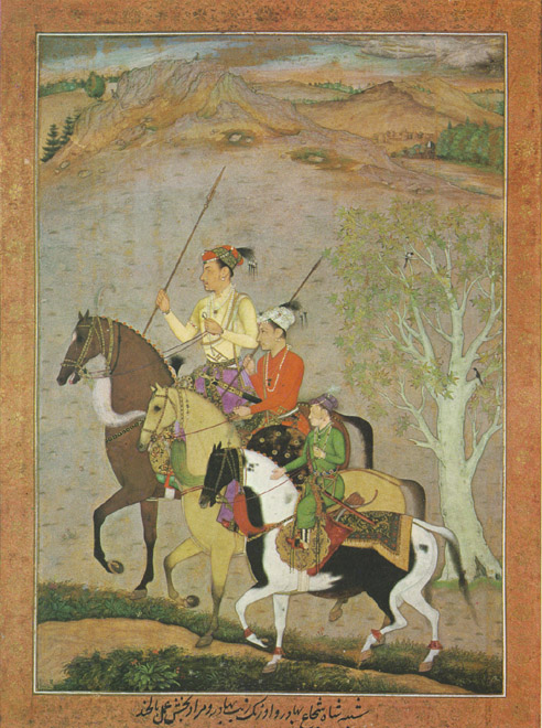 Tři bratři: Šáh Šudža, Aurangzéb a Murad. Šáha Šudžu i Murada nechá Aurangzéb zlikvidovat, aby ho neohrožovali.