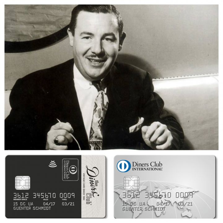 Frank McNamara je vynálezcem první skutečné platební karty. Nápad dostane při návštěvě restaurace.