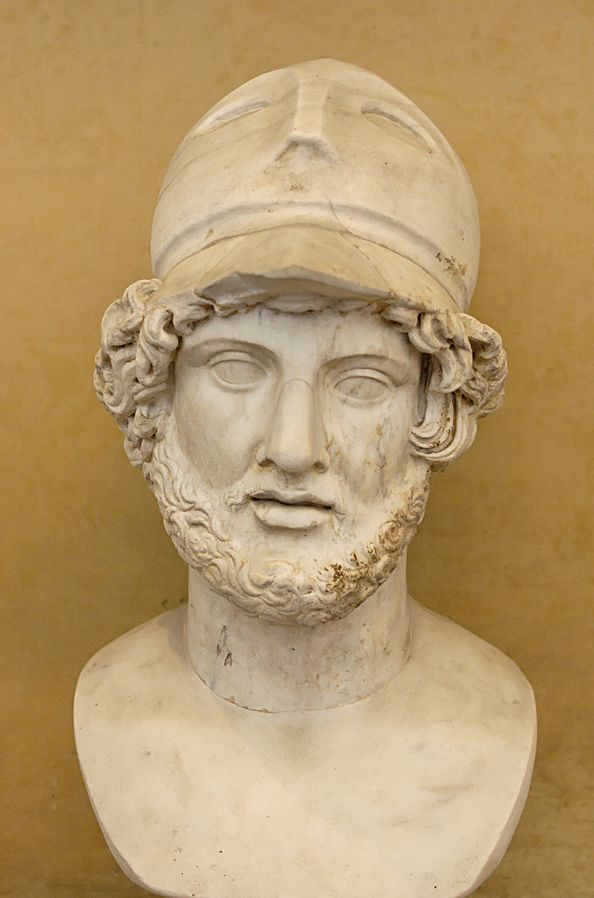 Filosof podporuje státníka Perikla. FOTO: Vatikánské Museum/Creative Commons/Public domain
