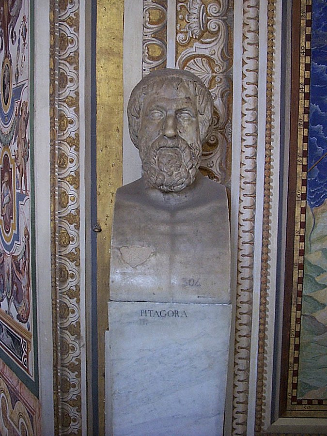 Setkává se s Pythagorem, který ho inspiruje k založení školy. FOTO: Andargor z anglické Wikipedie/Creative Commons/Public domain
