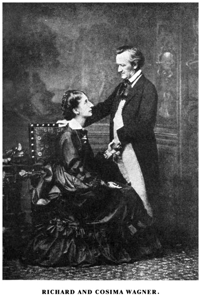 Cosima k Richardu Wagnerovi vzhlíží. Zdroj foto: Wikimedia Commons / Fritz Luckhardt / volné dílo