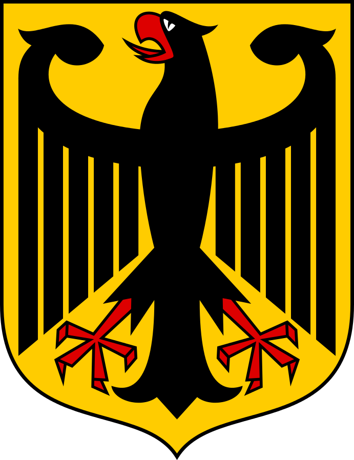 Německý státní znak znázorňuje orla. FOTO: Wappenentwurf: Karl-Tobias Schwab (1887–1967), entworfen 1926diese Datei: Jwnabd/Creative Commons/Public domain