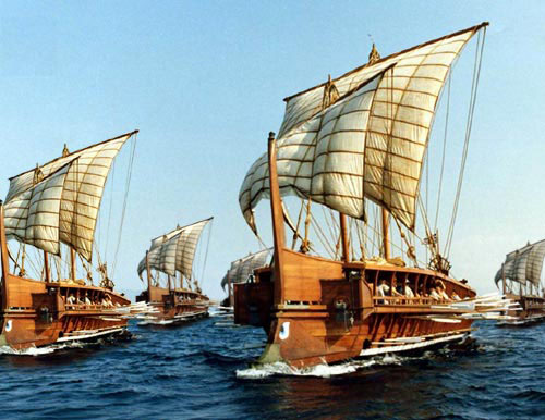 Triéry Řeků (na obrázku) byly z neznámého důvodu o něco těžší než perská plavidla. Foto: Creative Commons, EDSITEment, Public Domain.