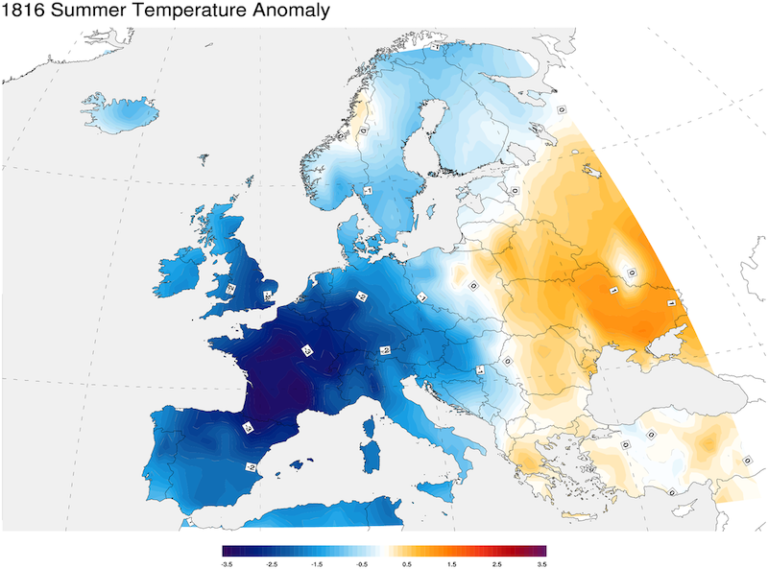 Léto 1816 ve většině Evropy připomíná spíše vlezlou zimu. (Foto: Giorgiogp2 / Creative Commons / CC BY-SA 3.0)