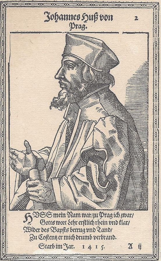 Jan Hus má řadu obdivovatelek. FOTO: Christoph Murer 1587/Creative Commons/Public domain
