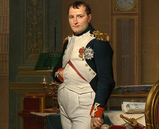 Napoleon I. Bonaparte působí revoluci v účesech. FOTO: Jacques-Louis David/Creative Commons/Public domain