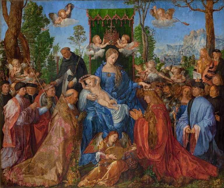 V obrazové galerii nechyběl takový skvost jako Růžencová slavnost od Albrechta Dürera, FOTO: Albrecht Dürer/Creative Commons/Public domain