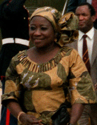 Sally Hayfronová se stane významnou první dámou afrického Zimbabwe. Foto: Creative Commons, TSGT James F. Clawson - Robert Mugabe September 1983, DF-SC-84-10031.jpg, Public Domain.