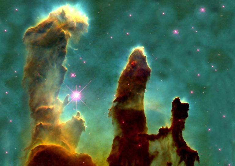 Fotografie zachycená Hubbleovým vesmírným dalekohledem roku 1995 je složena ze 32 různých snímků pořízených 4 kamerami. (Foto: NASA, Jeff Hester, and Paul Scowen / Creative Commons)